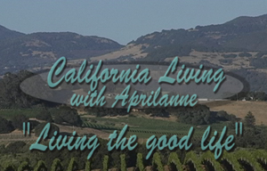 California Living™ Brand logo with Napa Valley, CA Vineyard background