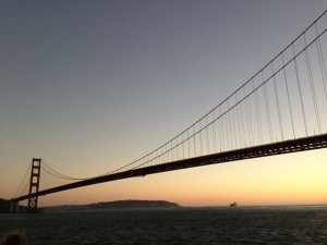 Take in spectacular sights of the Golden Gate Bridge, Alcatraz, and the San Francisco skyline aboard Angel Island Tiburon Ferry's Sunset Cruises mid-May through mid-October.