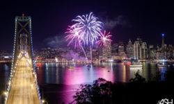 California Living ® TV host Aprilanne Hurley Ring in 2019 on board an Angel Island Ferry New Year's Eve Fireworks Cruise.